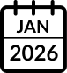 January 2026 calendar icon